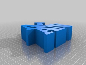 özelleştirilmiş kelime heykel alan benim heykeller 3d print model - Mito3D
