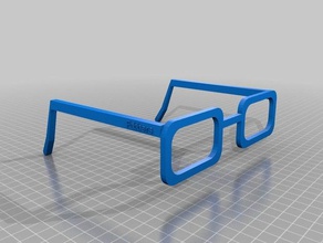 fabbers Brille 1 angepasst 3d print model - Mito3D