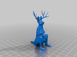 kangadeer l'art 3d print model - Mito3D