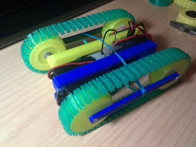 printable caterpillar track robotics plastic valley printbot uam 3D print model - Mito3D