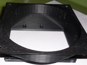 zona franca condotto della ventola mod 140 mm 3d la stampa coller computer cassa del 3d print model - Mito3D
