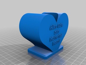 heart motherday sculptures 3d print model - Mito3D