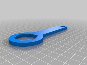 cl&eacute plate oeil 29 mm hand tools 3d print model - Mito3D