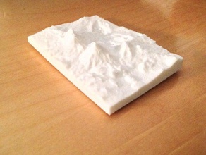 south north sister oregon learning geodesy pacific northwest topographical topography 3d print model - Mito3D