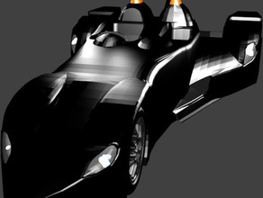aile delta de voiture course des véhicules deltawing rc 3d print model - Mito3D