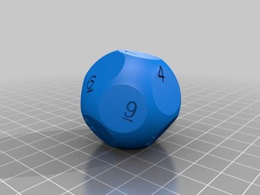 13-sided die dice customized 3d print model - Mito3D