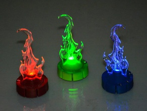 4 stage switch example rgb led candle clix electronics 3d print model - Mito3D