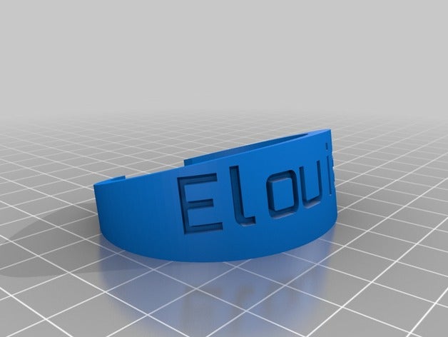 elouise abs pulseiras personalizado 3D print model - Mito3D