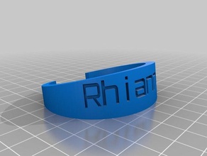 rhiannon abs pulseiras personalizado 3d print model - Mito3D