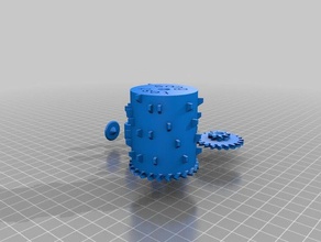 my customized parametric music box mechanical toys 3d print model - Mito3D