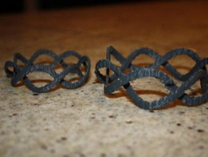 spiral torus bracelet bracelets 3d openscad 3d print model - Mito3D