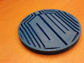 médecin logo coaster ménage 3d print model - Mito3D