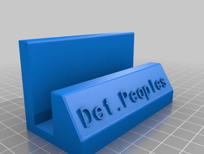 my customized business card holder 3 art tools 3d print model - Mito3D