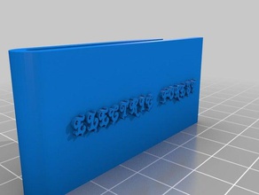 ef money clip accessoires personnalisé 3d print model - Mito3D