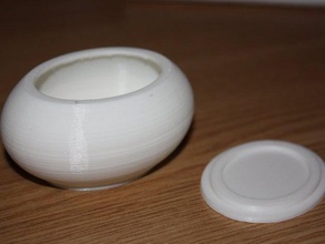 parametric oval box cap containers 3d lid openscad reprap 3d print model - Mito3D