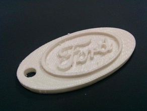 customized customizer key ring ford keychains 3d print model - Mito3D