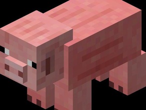 minecraft pig toys games 3ducation 3d print model - Mito3D
