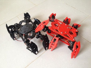hexapode projet de 007 la robotique 3d print model - Mito3D