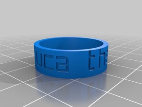 luca trägt misura 13 Ringe angepasst 3d print model - Mito3D