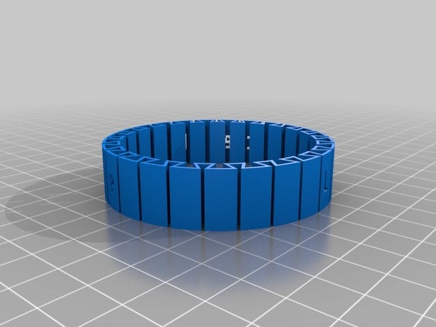 meu personalizados dupla flexível nome pulseira roro pulseiras 3D print model - Mito3D