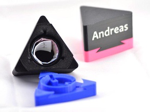 bloccato a coda di rondine triangolo scatola regalo i puzzle box 3d print model - Mito3D
