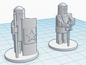 battaglia valle stelle dell'esercito pezzi giochi gioco da tavolo giovanni motavalli mideval 3d print model - Mito3D