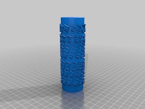 my customized text paint roller roro art tools 3d print model - Mito3D