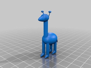 giraffa 3d la stampa i test animale impressionante carino graffe zoo 3d print model - Mito3D