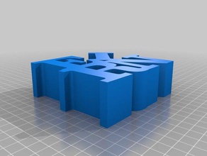 meine angepasste word-Skulptur erin Skulpturen kundengebundene 3d print model - Mito3D