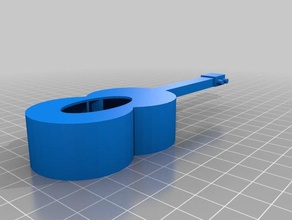 miniatura de la guitarra em 3d impresión pruebas 3d print model - Mito3D