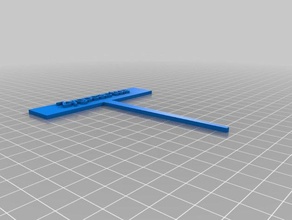 my customized parametric plant tag hobby 3d print model - Mito3D