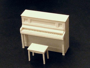 upright piano stool model furniture 3d print model - Mito3D