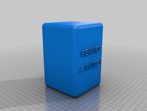 my money bank pennies household customized 3d print model - Mito3D