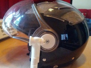 casque de moto cam l'automobile la caméra à bas prix gopro support openscad vidéo 3d print model - Mito3D