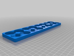 benim 2x8 dcell pil tepsi özelleştirilmiş organizasyon 3d print model - Mito3D