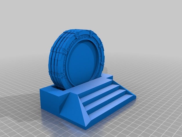 stargate coaster set Untersetzer mit Halter 3d drucken atlantis sg sg-1 3D print model - Mito3D
