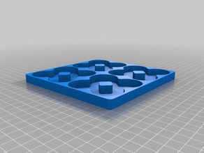 benim 4x4 pil tepsi özelleştirilmiş organizasyon 3d print model - Mito3D