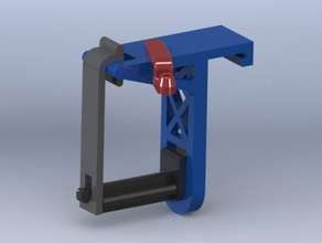 creatr side-car porta bobina del filamento guida 3d la stampante accessori alloggiamento leapfrog 3d print model - Mito3D