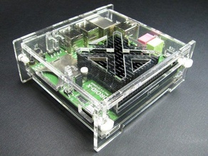 odroid-x slim enceinte ordinateur l'acrylique cas laser coupeur de mont 3d print model - Mito3D