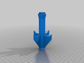 bigger fins rocket holder 3d printing 3d print model - Mito3D