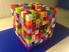 level 4 menger sponge built out 400 2 sponges math art 3dhubs 3d print model - Mito3D