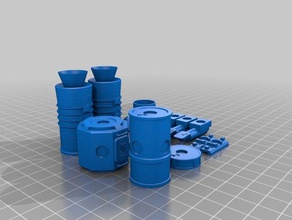 ksp magnetic building blocks construction toys kerbal space program magnets model rocket 3d print model - Mito3D