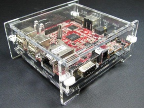 beagleboard-xm enceinte ordinateur l'acrylique cas laser lasercut mont 3d print model - Mito3D