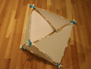 geométricas conector de bambú 3d impresión 3d print model - Mito3D