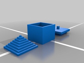 box-Pyramide Deckel lernen 3d print model - Mito3D