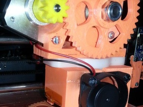 budaschnozzle ventilador de 40mm gregs wade extrusora prusa i3 3d la impresora partes 3d print model - Mito3D