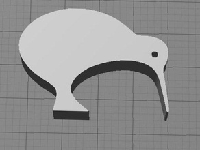 el kiwi los animales 3d print model - Mito3D