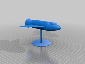 jet plane automotive airplane architecture 3d print model - Mito3D