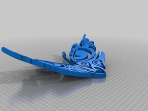 borboleta animais 3d o cad cnc corte a laser modelo ornamento prusa 3d print model - Mito3D