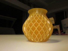 çift bükümlü vazo dekor 3d <url> 3dprinted pla solidworks ultimaker 3d print model - Mito3D